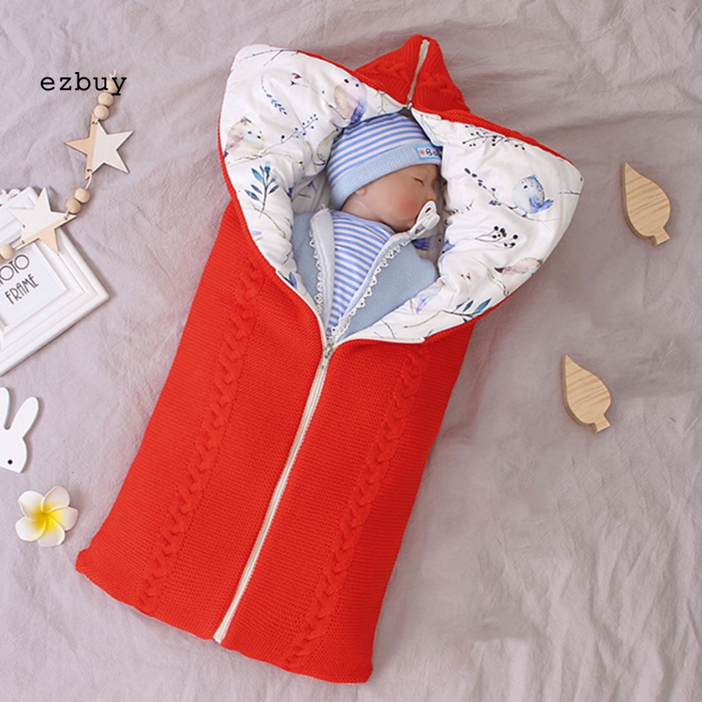 Túi Ngủ Giữ Ấm Mùa Đông Thiết Kế Kiểu Phong Thư 3 Dây Kéo Họa Tiết Hoạt Hình Cho Bé