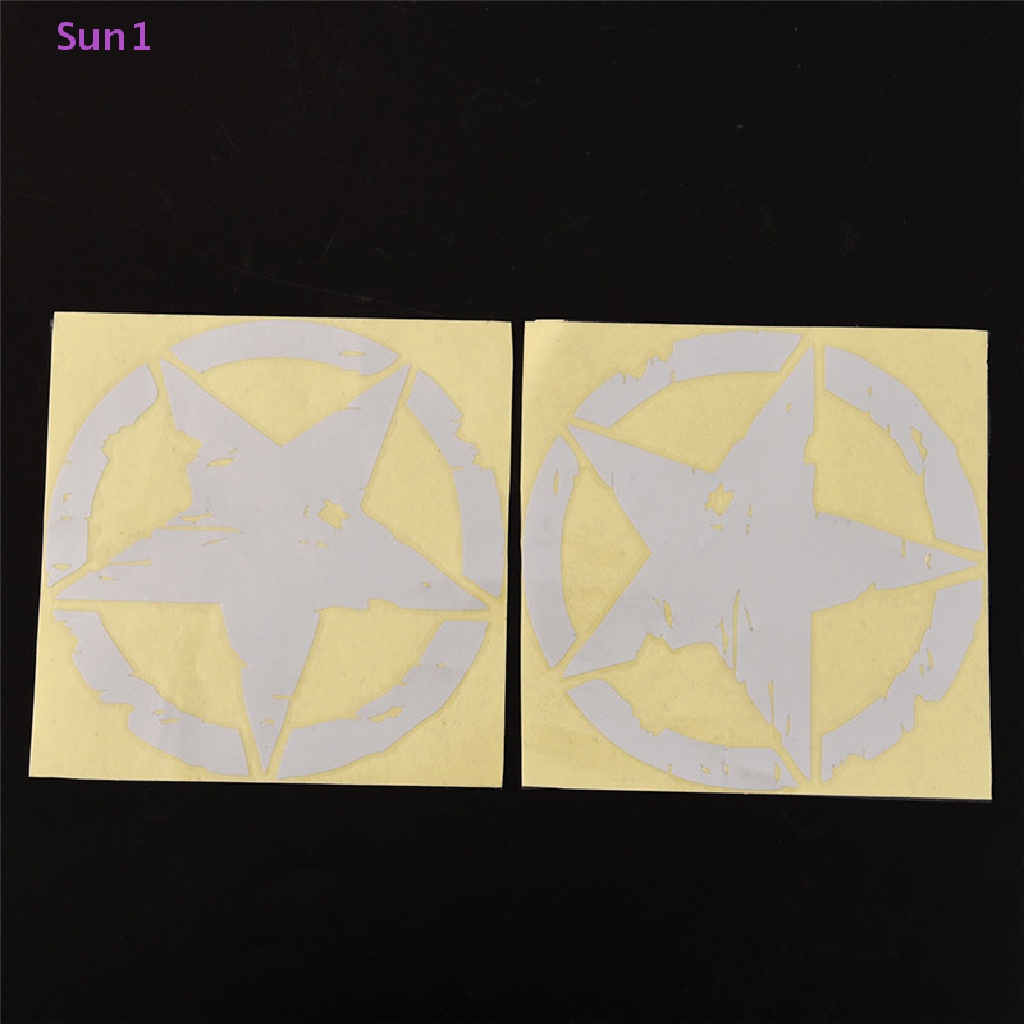 Đề Can Vinyl Hình Ngôi Sao 15cm * 15cm Dán Trang Trí Xe Hơi Xe Máy