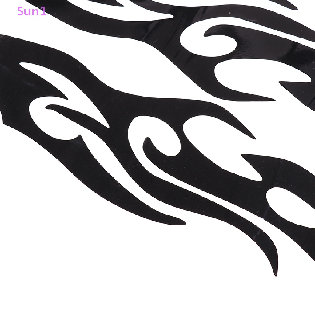 Bộ 2 Miếng Dán Phản Quang 40cm In Hình Ngọn Lửa Cho Xe Hơi