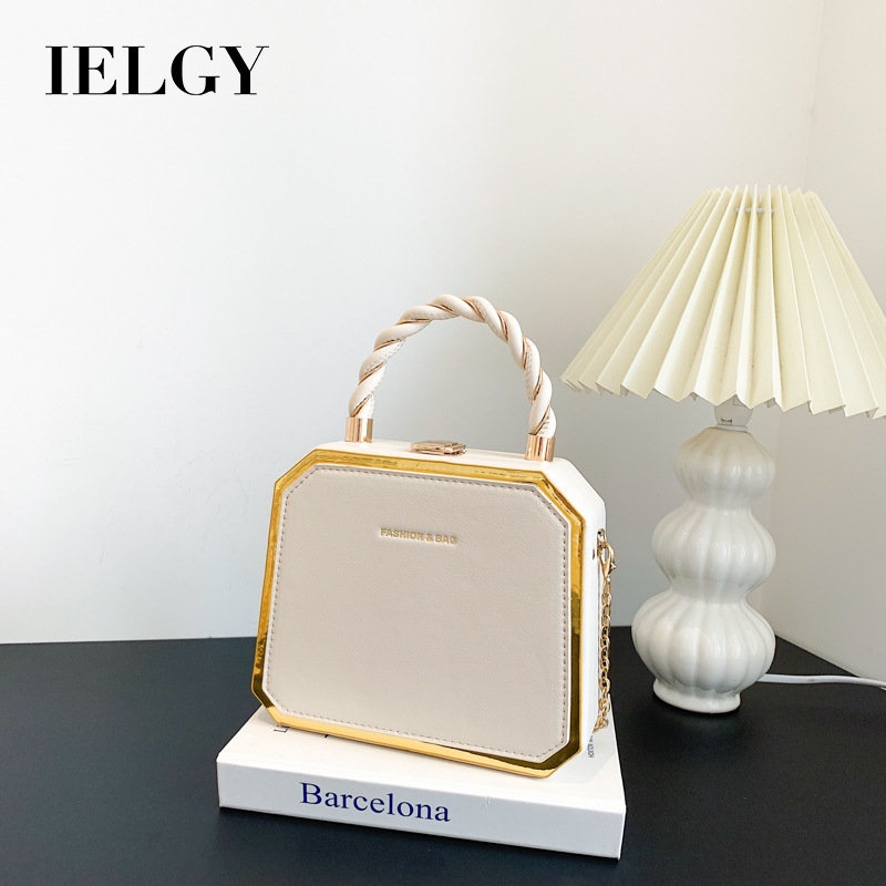 Túi Đeo Vai Một Bên Vai Phối Dây Xích Phong Cách Hàn Quốc Cho Nữ