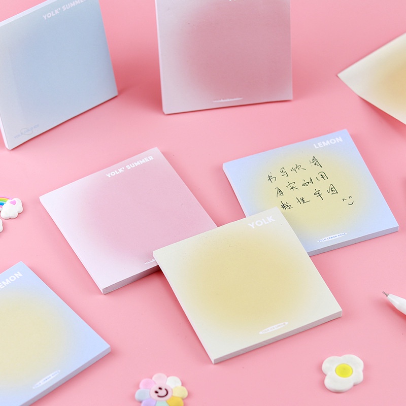 Set 50 Giấy Dán Ghi Chú Màu Gradient Sáng Tạo