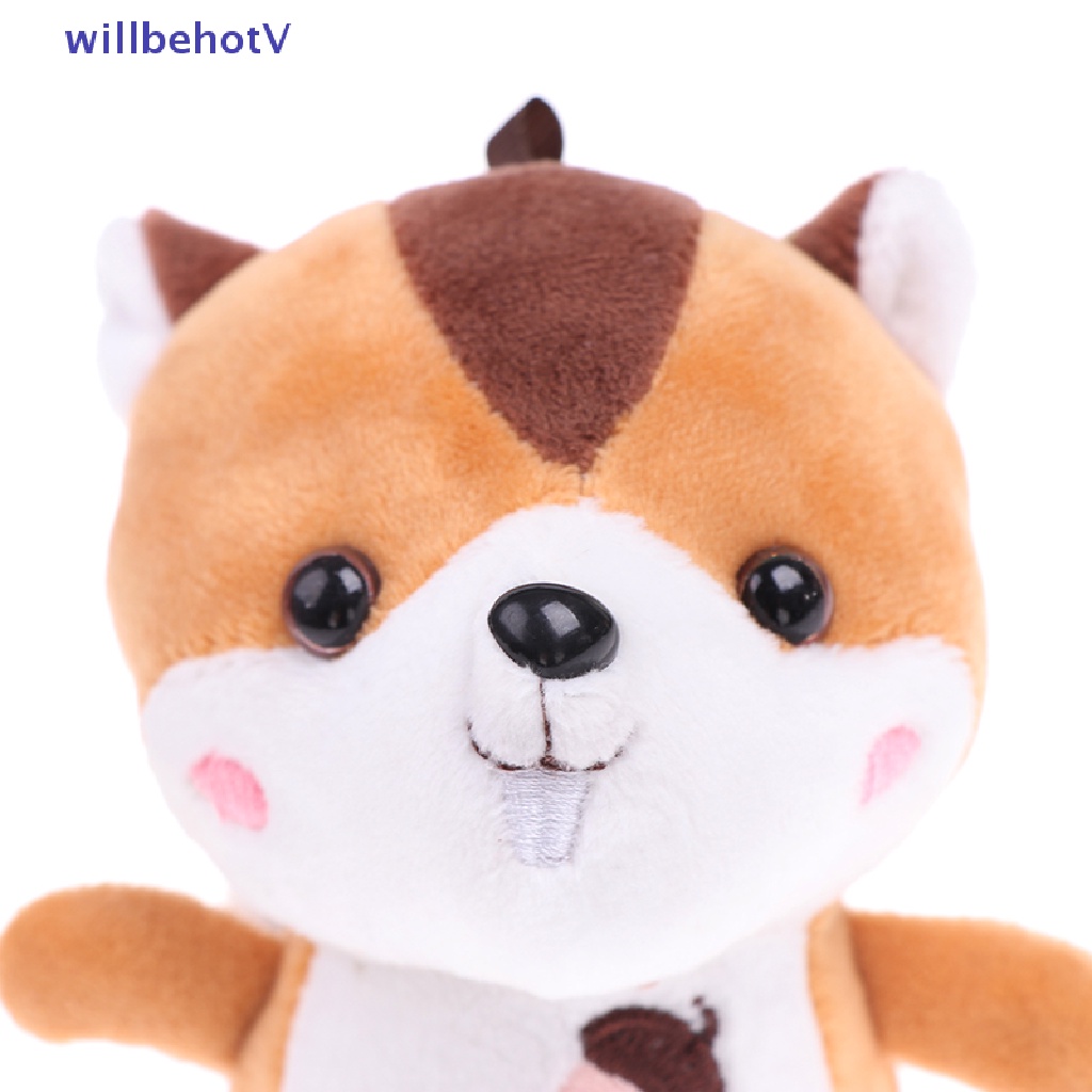 [WillbehotV] Móc Khóa Hình Chú Sóc Nhồi Bông Mini Trang Trí Đuôi Ngoại Cỡ [Mới]
