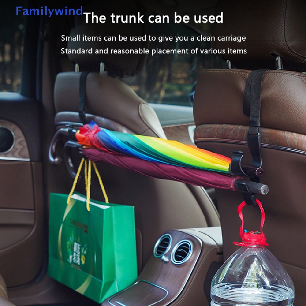 Set 2 Móc Treo Đồ Gắn Lưng Ghế Xe Hơi Tiện Dụng