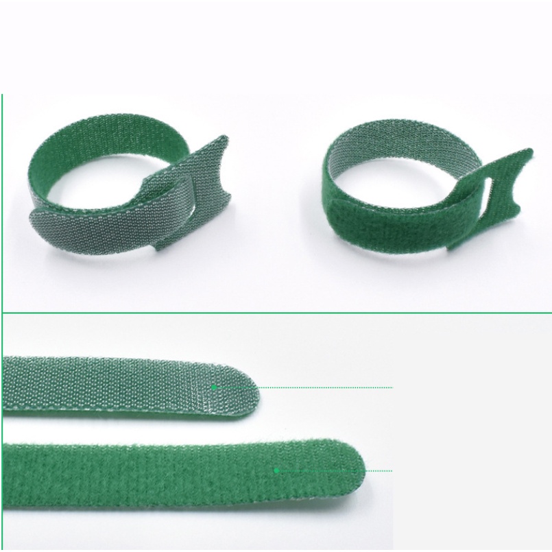 Set 5 Dây Quấn Cáp Sạc Nhanh Hình Chữ t Bằng Nilon Hai Mặt 15mm