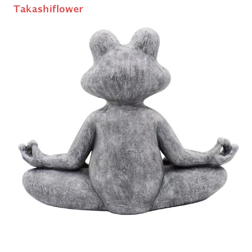 Mô Hình Tượng Phật Ngồi Thiền / Mèo / Ếch Bằng Nhựa Resin Dùng Làm Quà Tặng