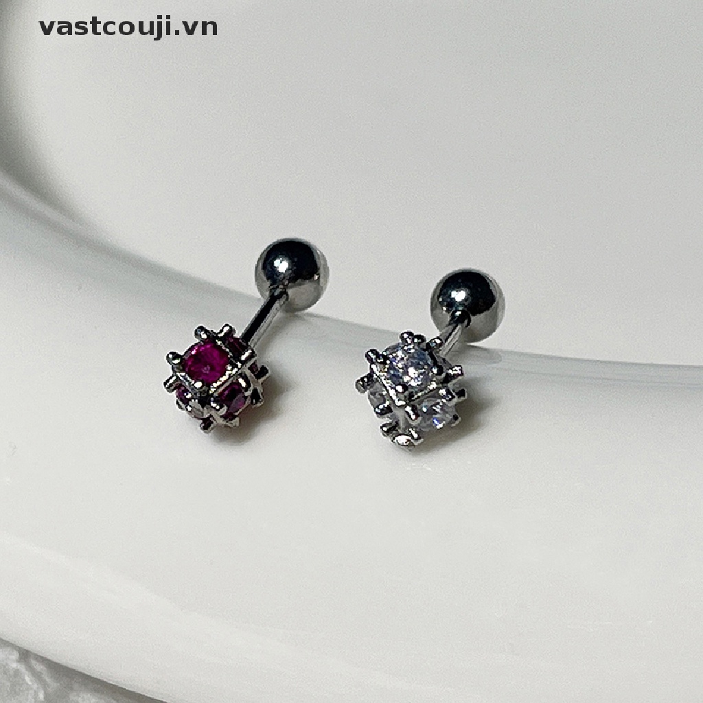 1 Đôi Khuyên Tai Nữ Đính Đá Thời Trang