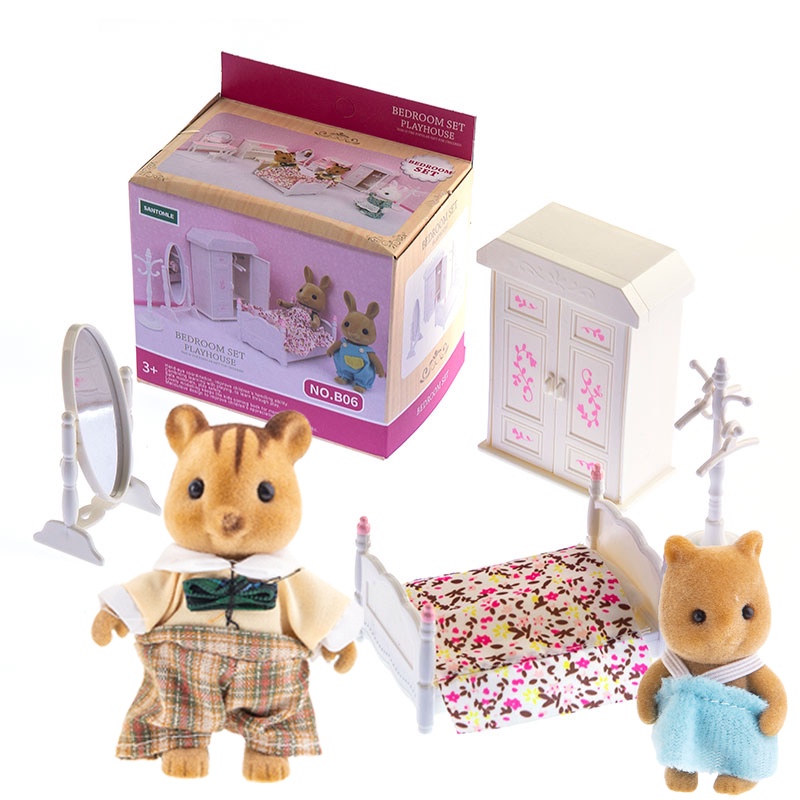 Đồ Chơi Nội Thất Phòng Ngủ Mini Tỉ Lệ 1: 12 Cho Nhà Búp Bê