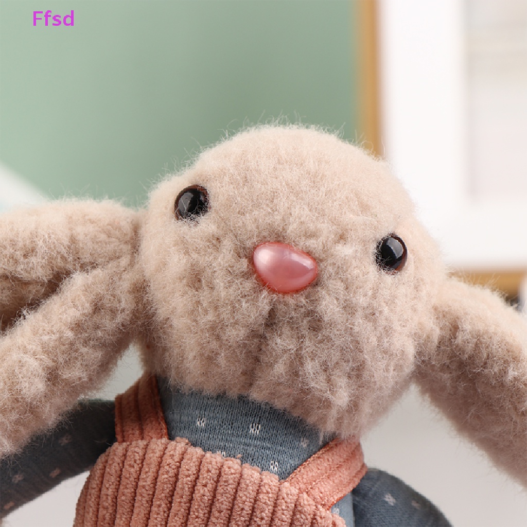 Búp Bê Thỏ Nhồi Bông Mềm Mại 16cm Treo Móc Khóa Trang Trí Túi Xách / Ly Nước