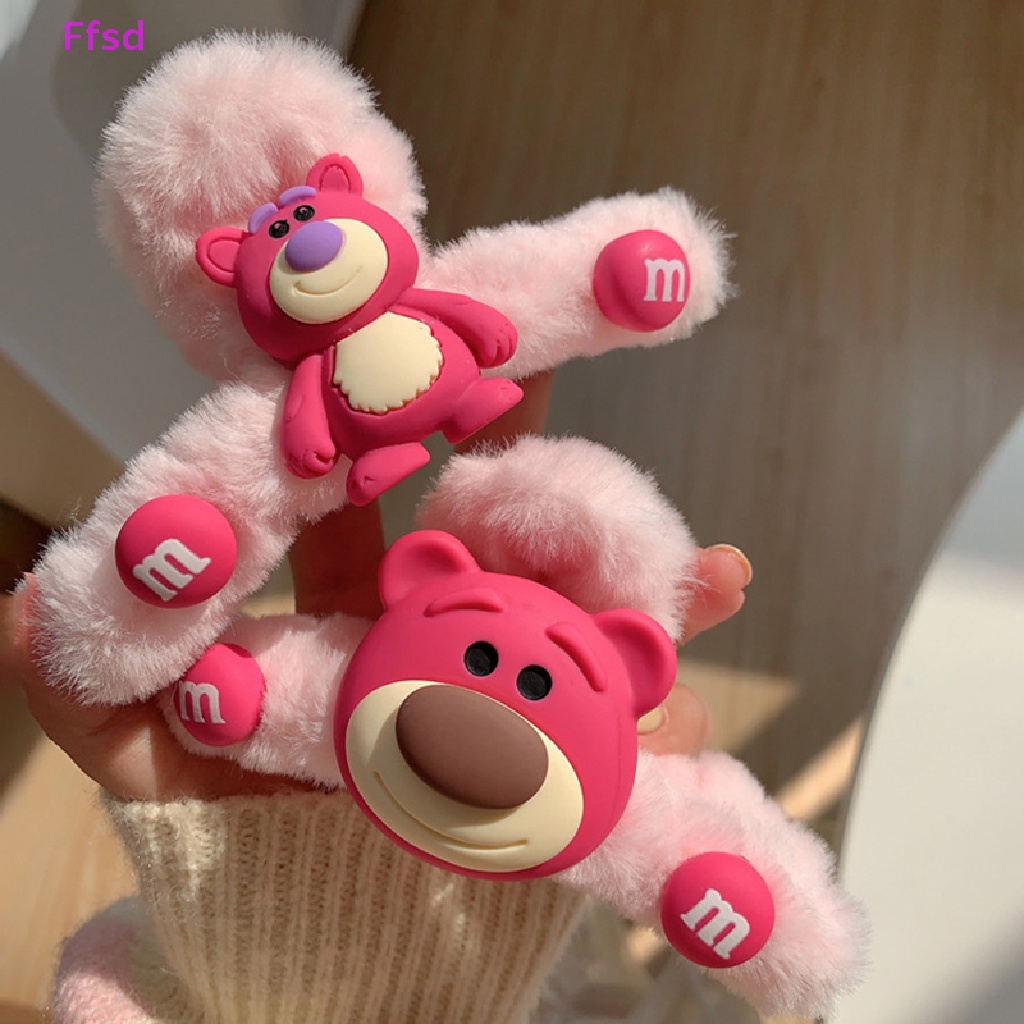 {Ffsd} Băng Đô Cài Tóc Hoạt Hình Gấu Dâu Tây Ba Chiều Dễ Thương Phụ Kiện Trang Điểm Mặt Cho Nữ * Bán Chạy