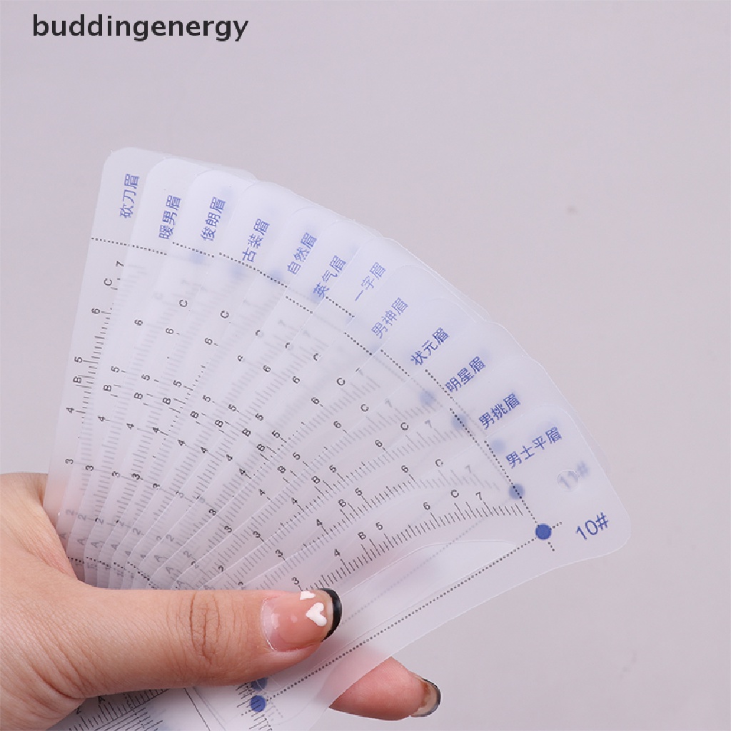 {BUDDI} Set 12 Khuôn Kẻ Định Hình Lông Mày Trang Điểm {BUDDI}