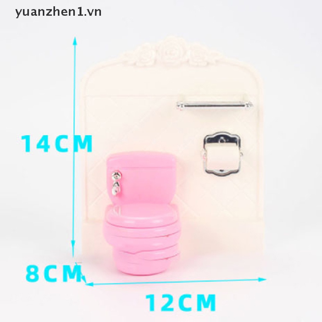 Mô Hình Nội Thất Phòng Tắm / Nhà Hàng Trang Trí Nhà Búp Bê Tỉ Lệ 1: 12