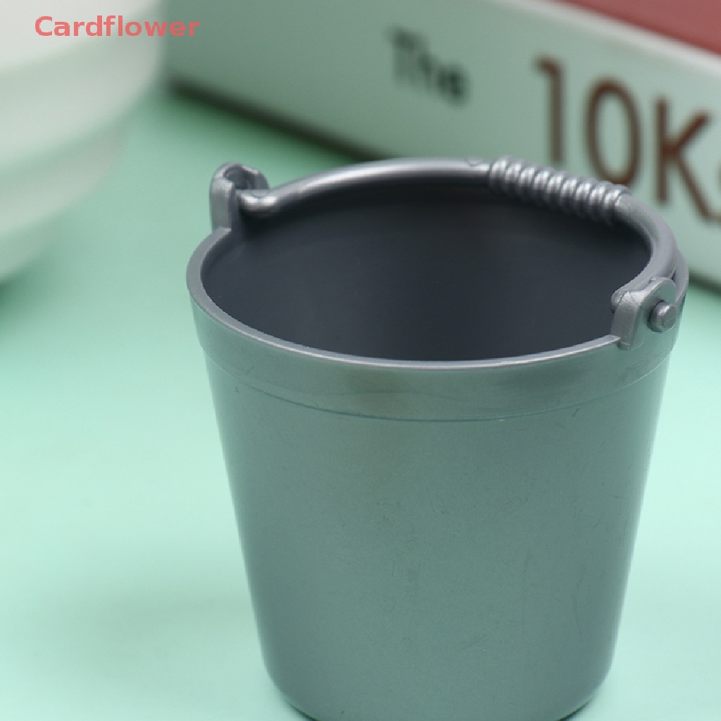 Bộ 2 Xô Mini Dễ Thương Dùng Để Trang Trí Nhà Búp Bê 1: 12