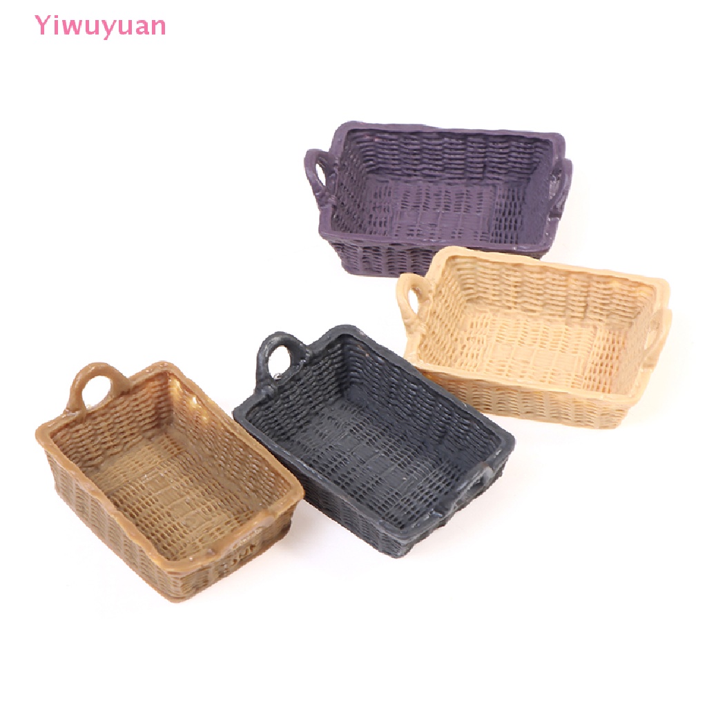 Giỏ Đựng Thức Ăn Mini Dễ Thương Cho Nhà Búp Bê Tỷ Lệ 1 / 12 Mới