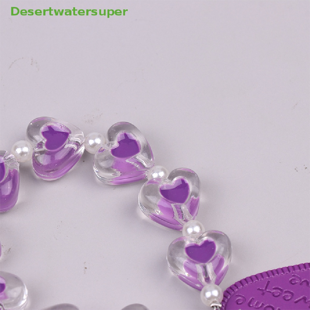 Vòng Đeo Tay Chống Thất Lạc Hình Trái Tim Pha Lê Cho Điện Thoại