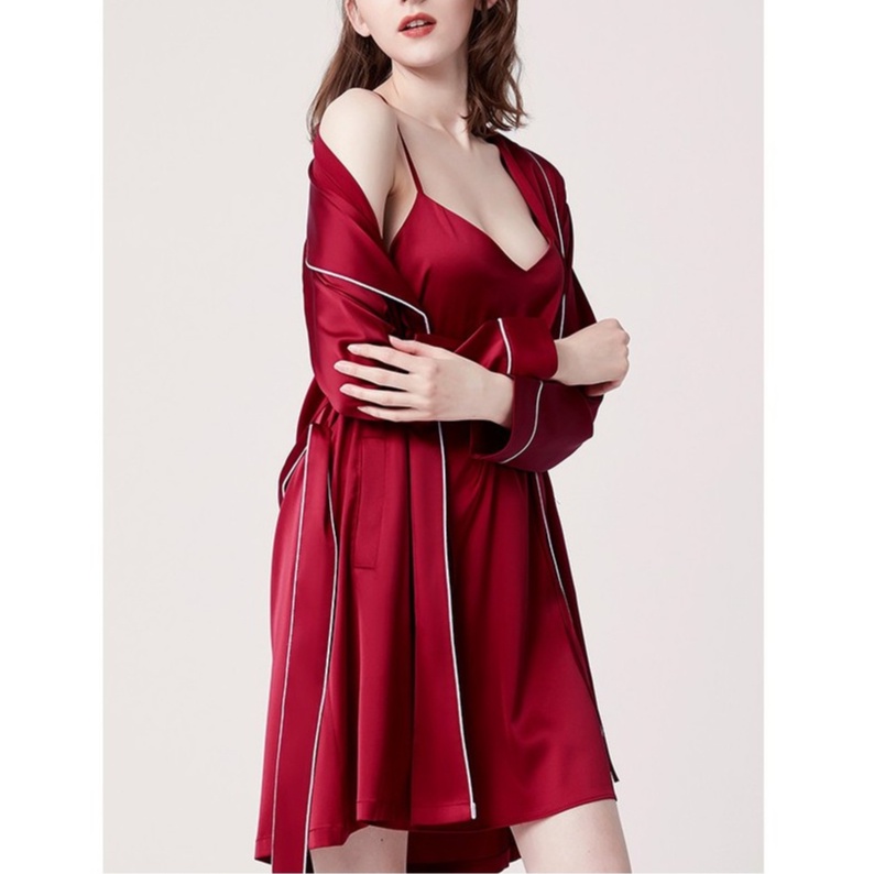 M-XL Đầm ngủ Satin lụa Cực phẩm TuTu S005 / không kèm áo choàng