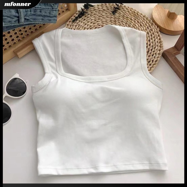 Áo Ngực Thể Thao Sát Nách Màu Trơn Thoáng Khí Gợi Cảm Cho Nữ