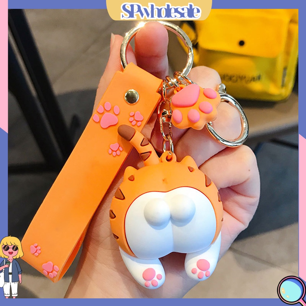 <SPwholesale> Móc Khóa Hình Chú Mèo Hoạt Hình Đáng Yêu