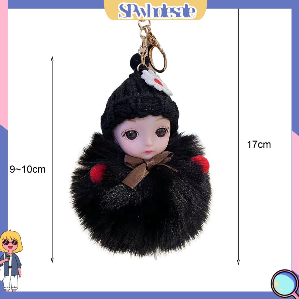 <SPwholesale> Móc Khóa Búp Bê Hoạt Hình Nhồi Bông Đáng Yêu Bằng Silicon Mềm