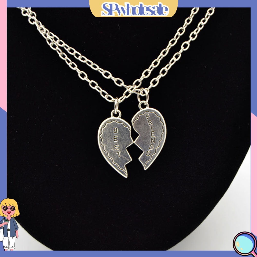 <SPwholesale> Bộ 2 Vòng cổ Mặt Hình Trái Tim Thời Trang Cho Cặp Đôi