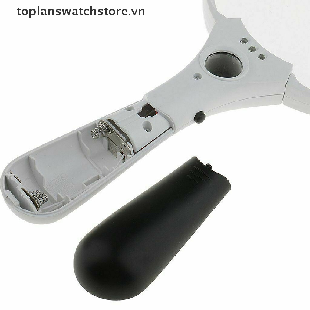 Kính Lúp Cầm Tay Phóng To 25X 3 Bóng LED Siêu Nhẹ Tiện Dụng