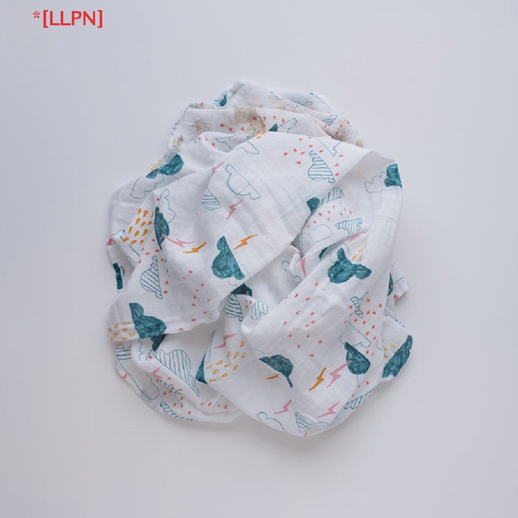 [loyaltysun] Chăn Quấn Em Bé Sơ Sinh Chất Liệu Cotton Muslin Hình Đám Mây
