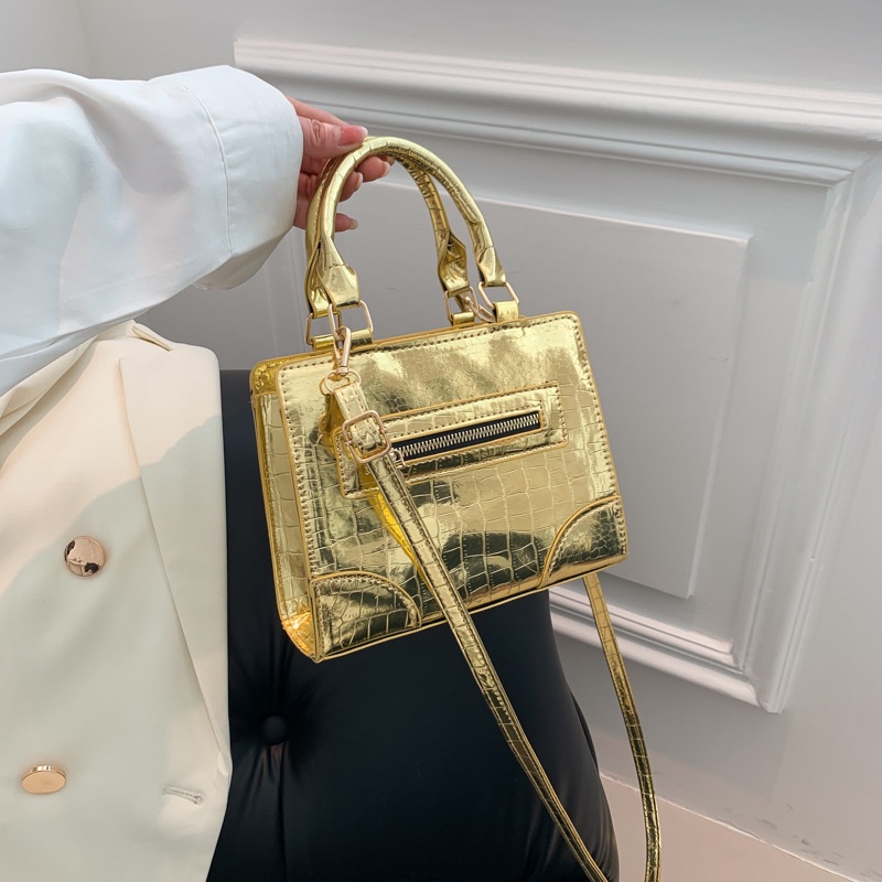 Túi Đeo Chéo Vuông Nhỏ Bằng Da Họa Tiết Vân Đá Thời Trang 2023 Cho Nữ