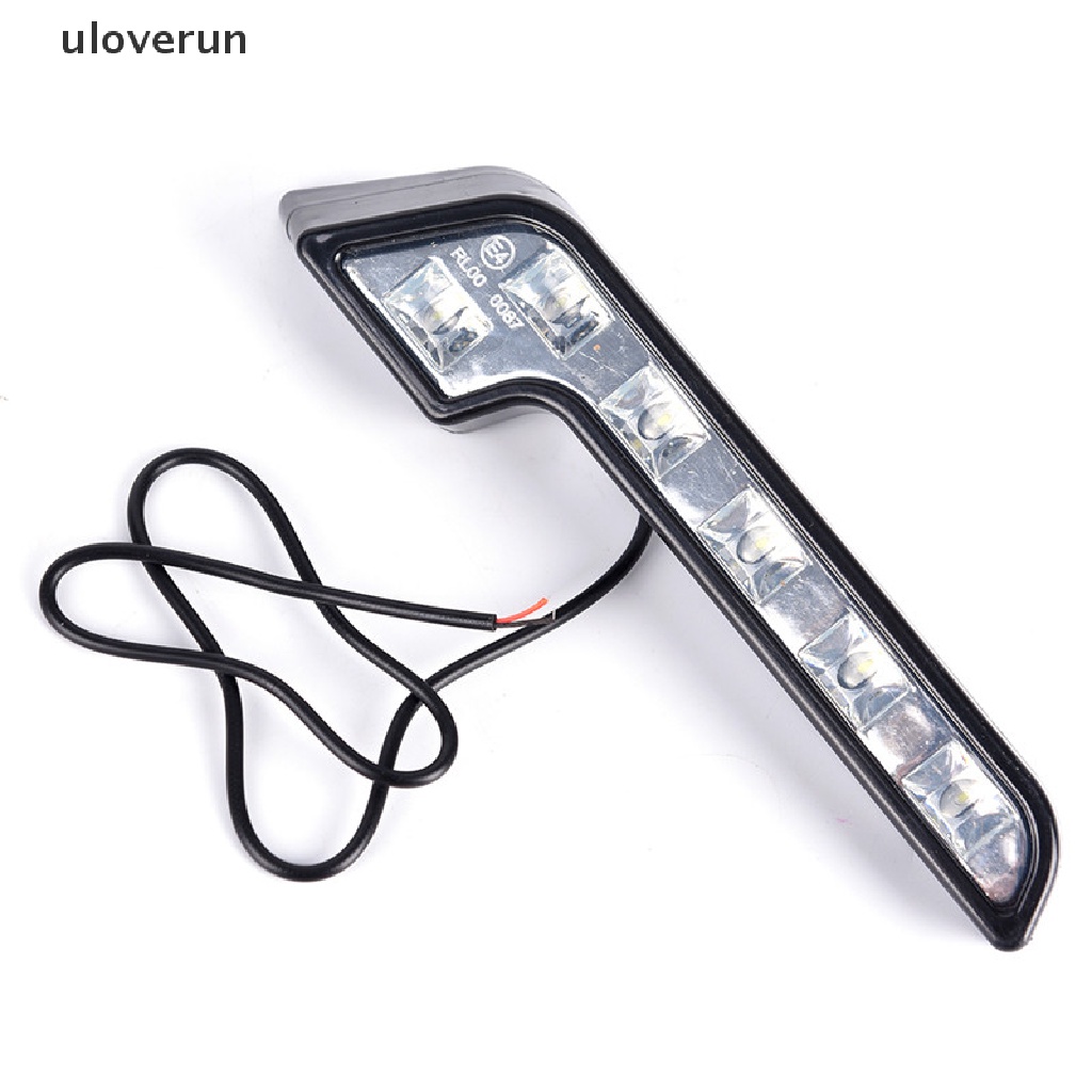 Set 2 Đèn Sương Mù 6LED 12V DRL Ánh Sáng Trắng Chuyên Dụng Dành Cho Ô Tô
