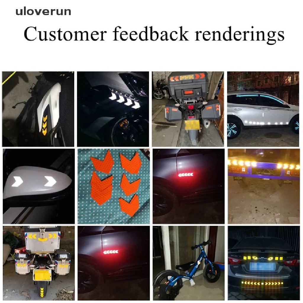 Bộ 10 Miếng Dán Phản Quang An Toàn Dành Cho Xe Hơi