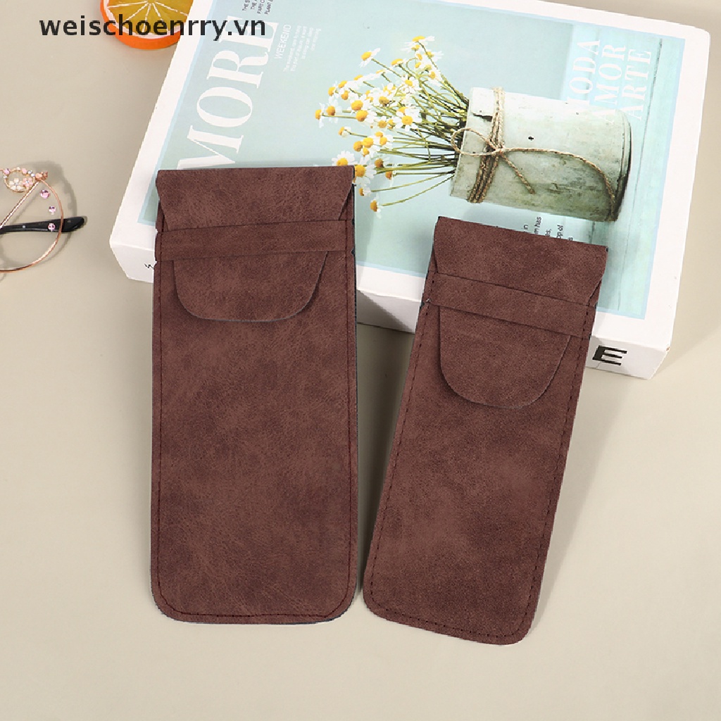 Túi Đựng Bút Mini Bằng Da PU Phong Cách Vintage Dành Cho Nam Nữ