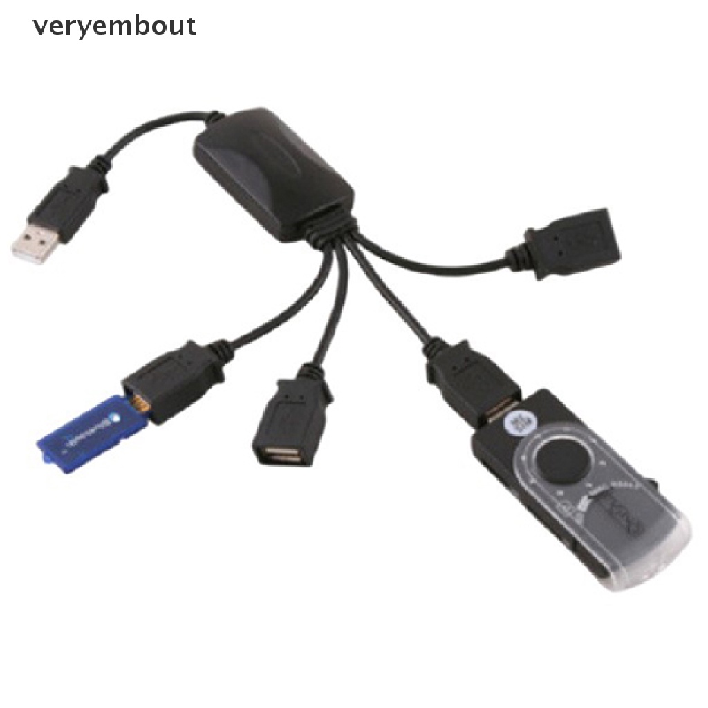 Bộ Chia Cổng Sạc USB 2.0 4 Trong 1 Chất Lượng Cao