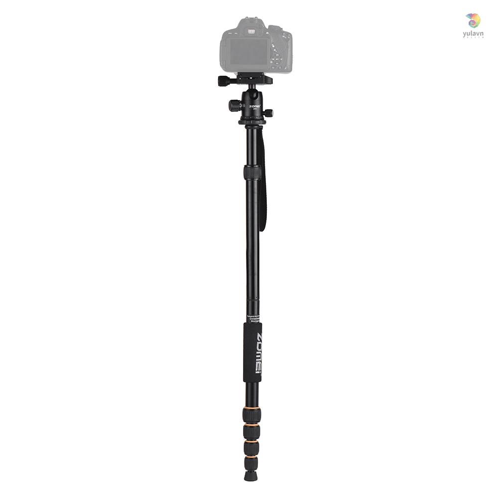 Gậy Ba Chân Bằng Hợp Kim Nhôm ZOMEI Q666 59inch Di Động Với Đầu Bi Tháo Gỡ Nhanh Cho Máy Ảnh DSLR