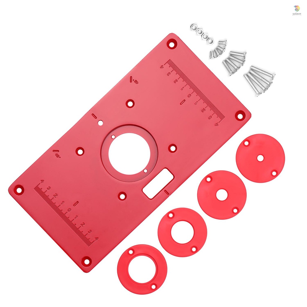 Bảng Định Tuyến Bằng Hợp Kim Nhôm Đa Năng 235x120x8mm Chuyên Dụng Làm Mộc