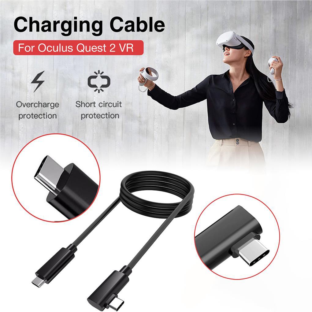 Dây Cáp Kết Nối Tai Nghe Thực Tế Ảo USB C Sang Type C 3 1 Tương Thích Với Oculus Quest 2 VR