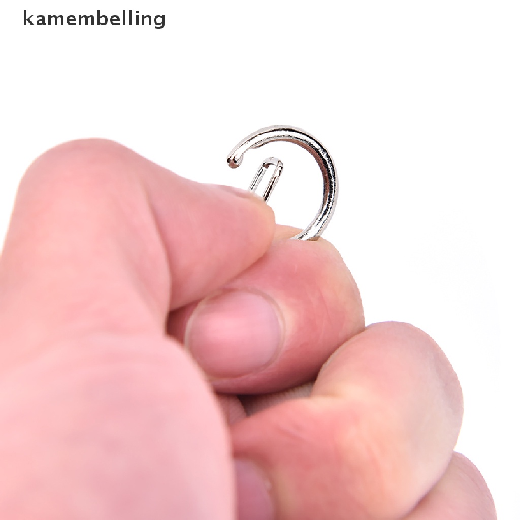 Set 10 Vòng Móc Khóa Ngắn Màu Bạc Bóng DIY