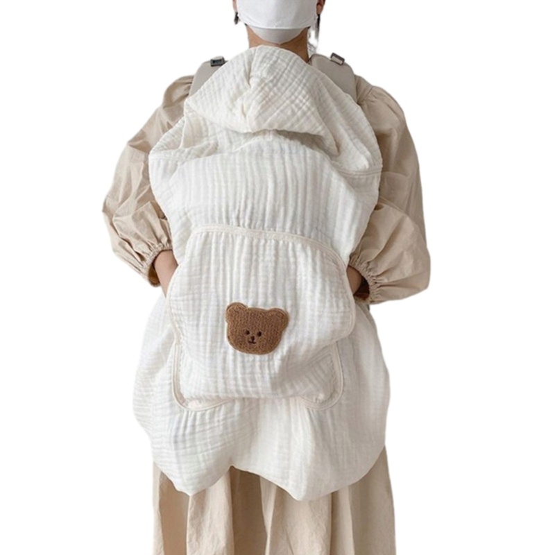 Chăn Quấn Em Bé Chất Liệu Cotton Dày Dặn In Họa Tiết Hoạt Hình Dễ Thương