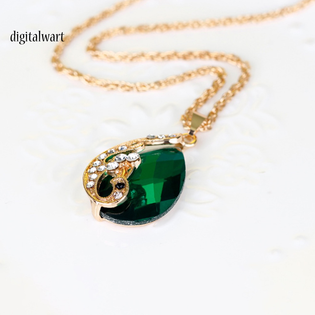 Kỹ Thuật Số| 1 Bộ Trang Sức Hình Con Công Đính Đá Thời Trang Dành Cho Nữ