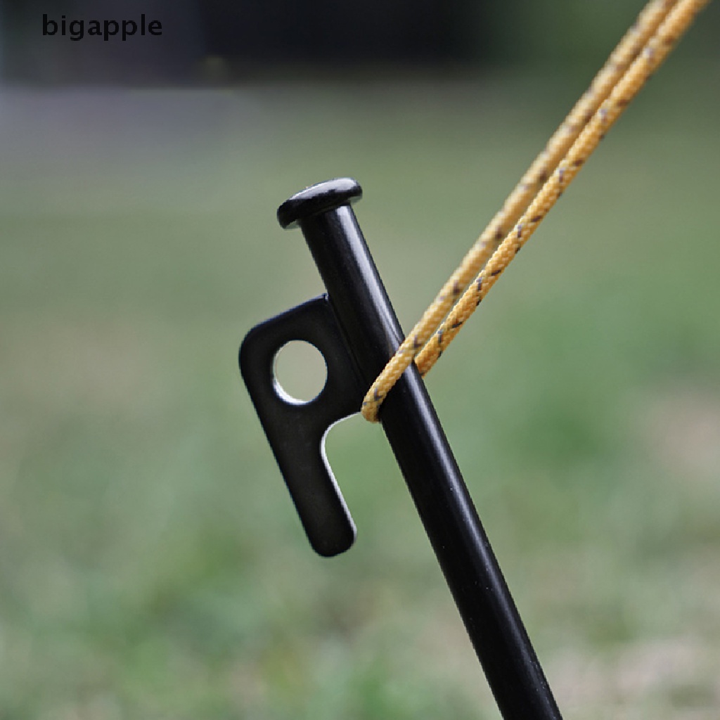 Cọc Giăng Lều Bằng Thép 20 / 30 / 40CM Màu Đen Có Lỗ RDG