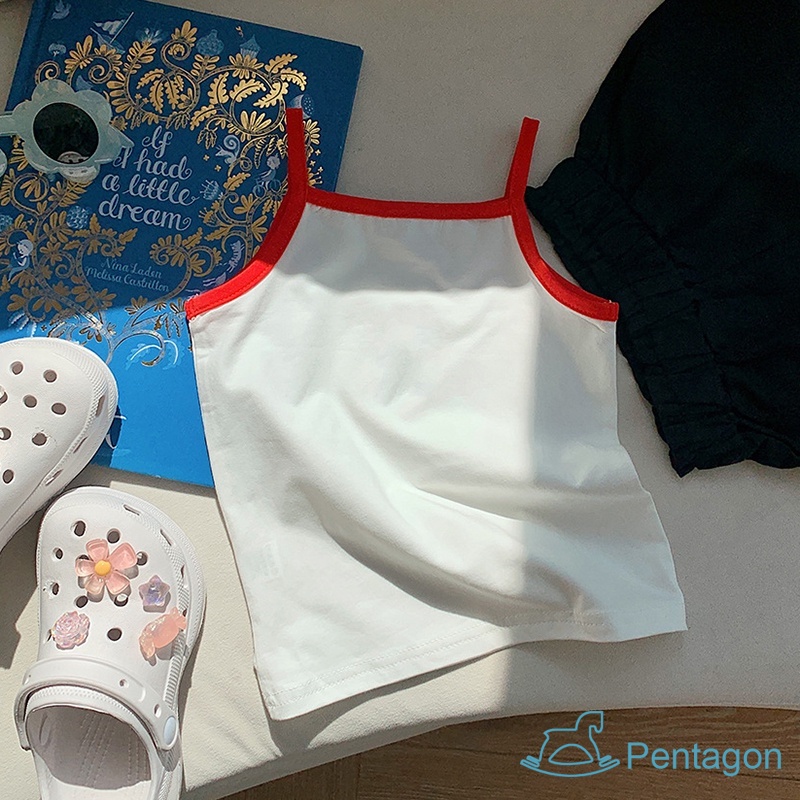 Áo Cotton Không Tay Màu Trơn Đơn Giản Thời Trang Mùa Hè Dành Cho Bé Gái
