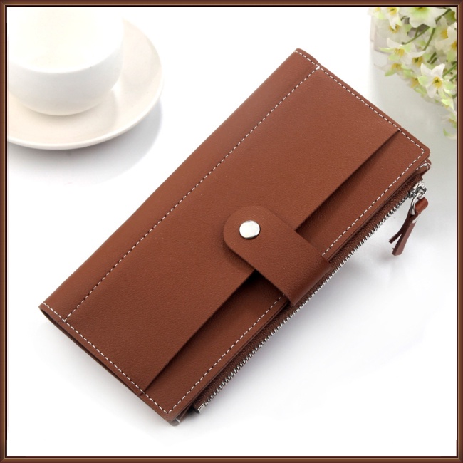 Ví Dài 2 Ngăn Có Khóa Kéo Thời Trang Hàn Quốc Cho Nữ