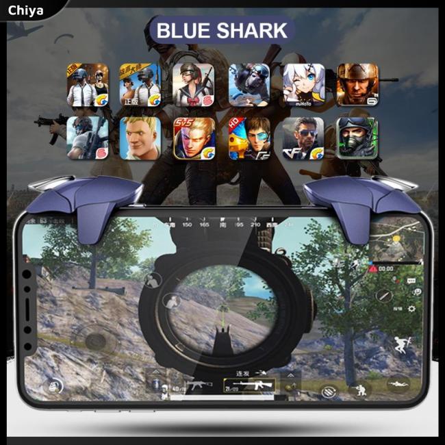 Set 2 Nút Bấm Chơi Game L1 R1 Bằng Kim Loại Dành Cho Điện Thoại Di Động