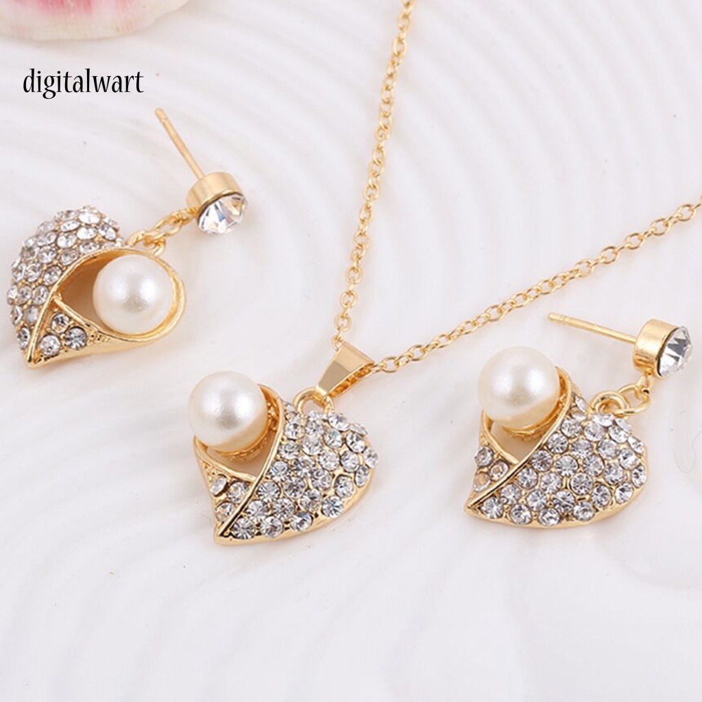 Kỹ Thuật Số| Vòng cổ HợP Kim HìNh Tim ĐíNh Đá Xinh XắN