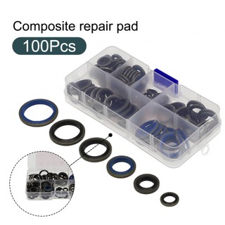 100pcs/245pcs Assorted Sealing Gasket Set Rubber Combination Gasket Repair-Box