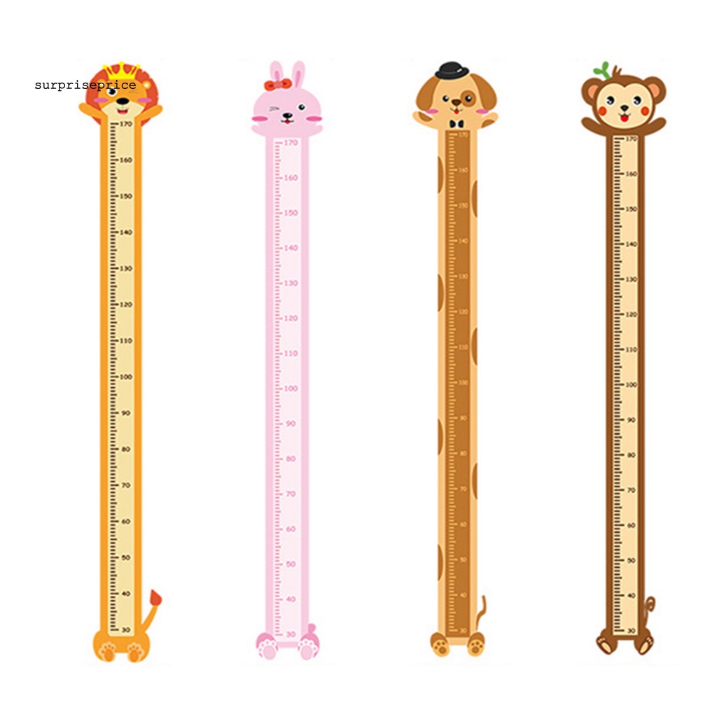 1 Bộ Sticker PVC Dán Tường Đo Chiều Cao Cho Bé