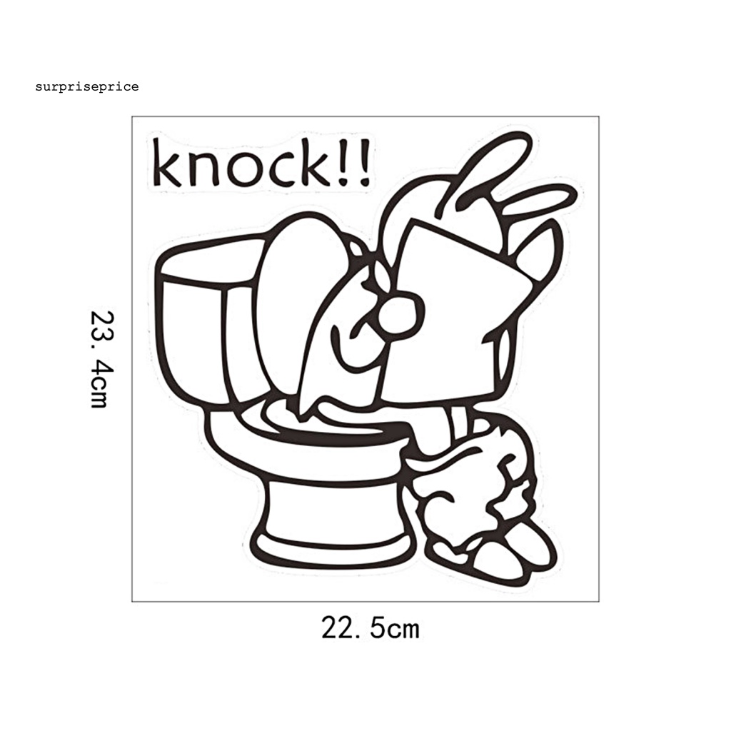 Sticker Dán Tường Tự Dính Không Phai Chống Nước Chống Dầu In Hình Thỏ Hoạt Hình Trang Trí Nhà Cửa