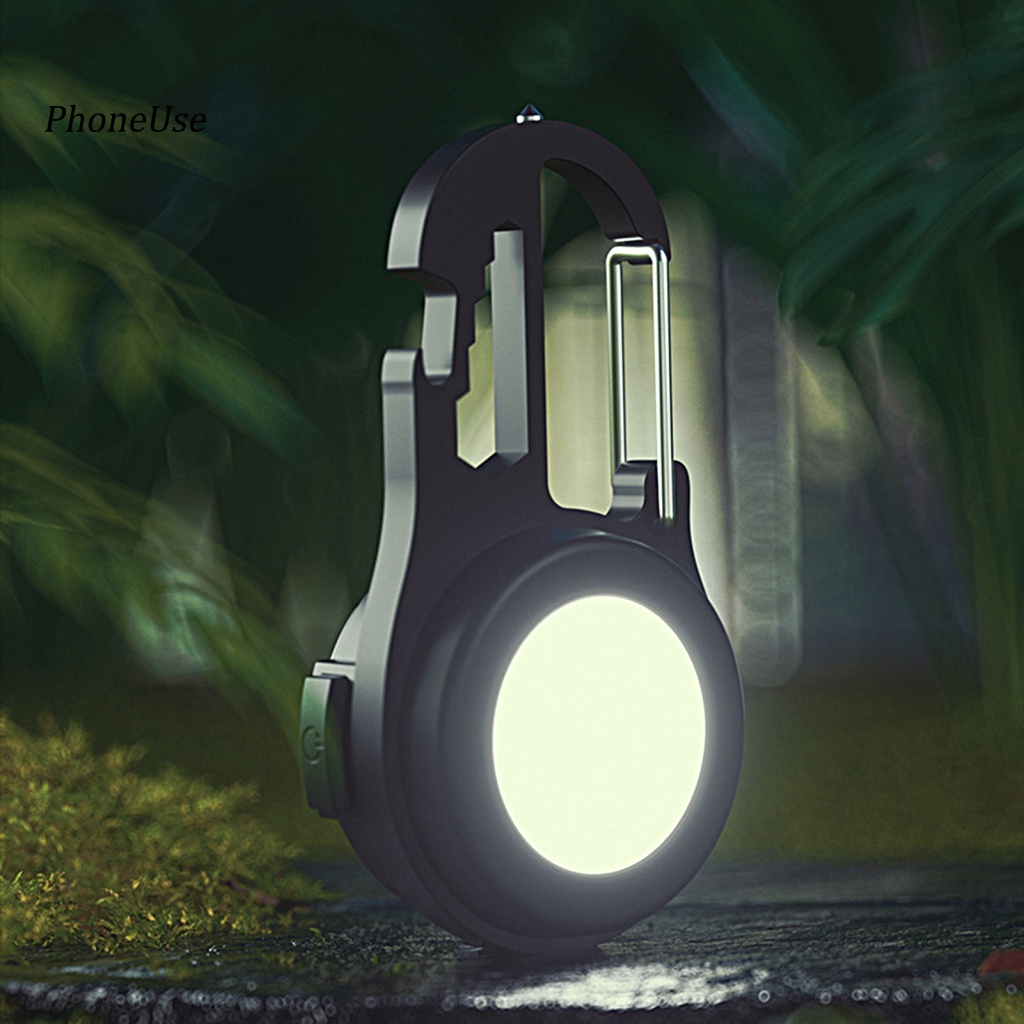 Pu 1 Bộ Đèn Pin Mini 4 Chế Độ Kèm Móc Khóa Và Cáp Sạc USB Tiện Dụng