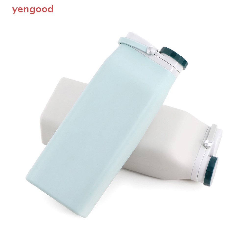 Bình Nước Silicone 600ml Có Thể Gấp Gọn Tiện Dụng Mang Theo Du Lịch