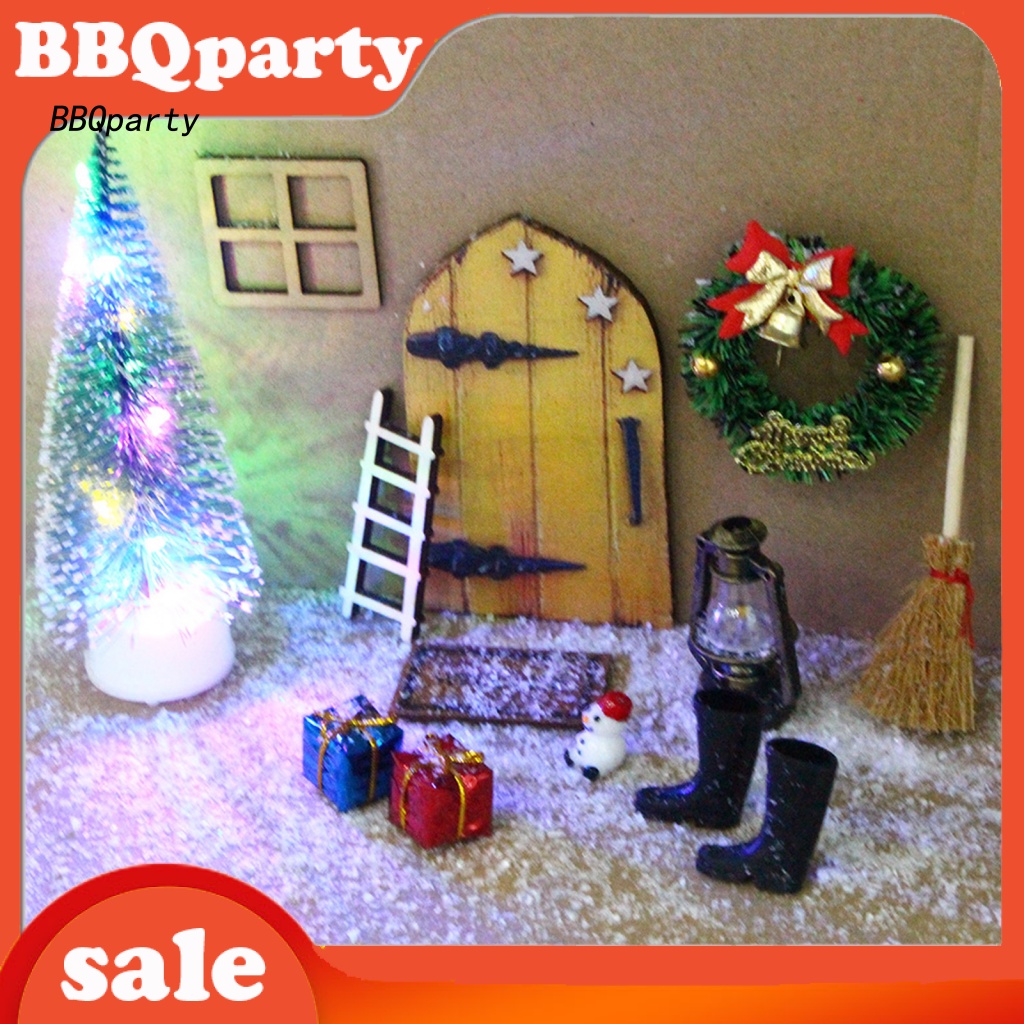 Set 12 Mô Hình Cửa Sổ Và Giày Bốt Mini Dễ Thương Trang Trí Nhà Búp Bê
