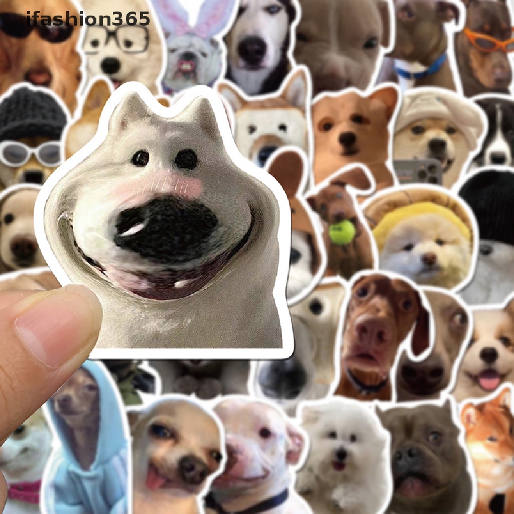 Set 50 Miếng Dán Biểu Tượng Cảm Xúc Trang Trí Laptop Notebook Ifashion ifashion365