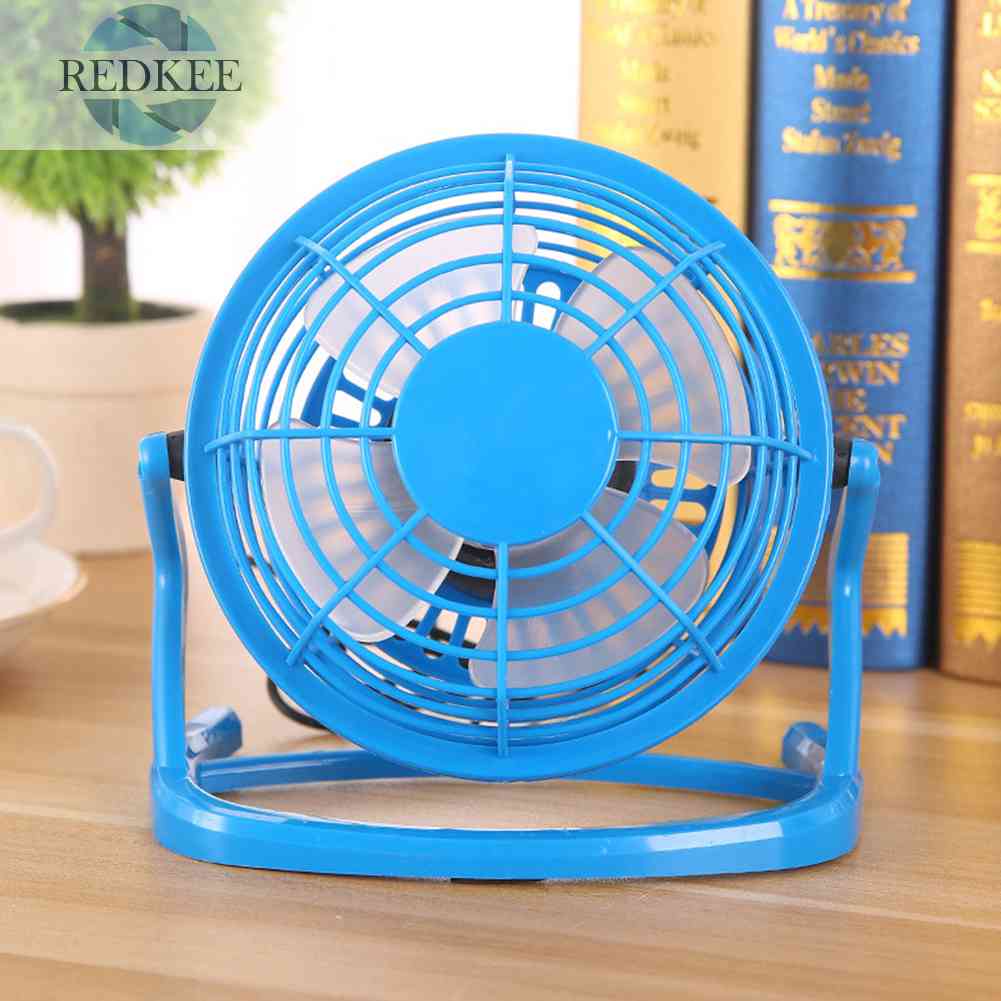 Quạt Làm Mát Mini 4 Cánh 4 Inch Có Thể Điều Chỉnh Góc Dành Cho Mùa Hè