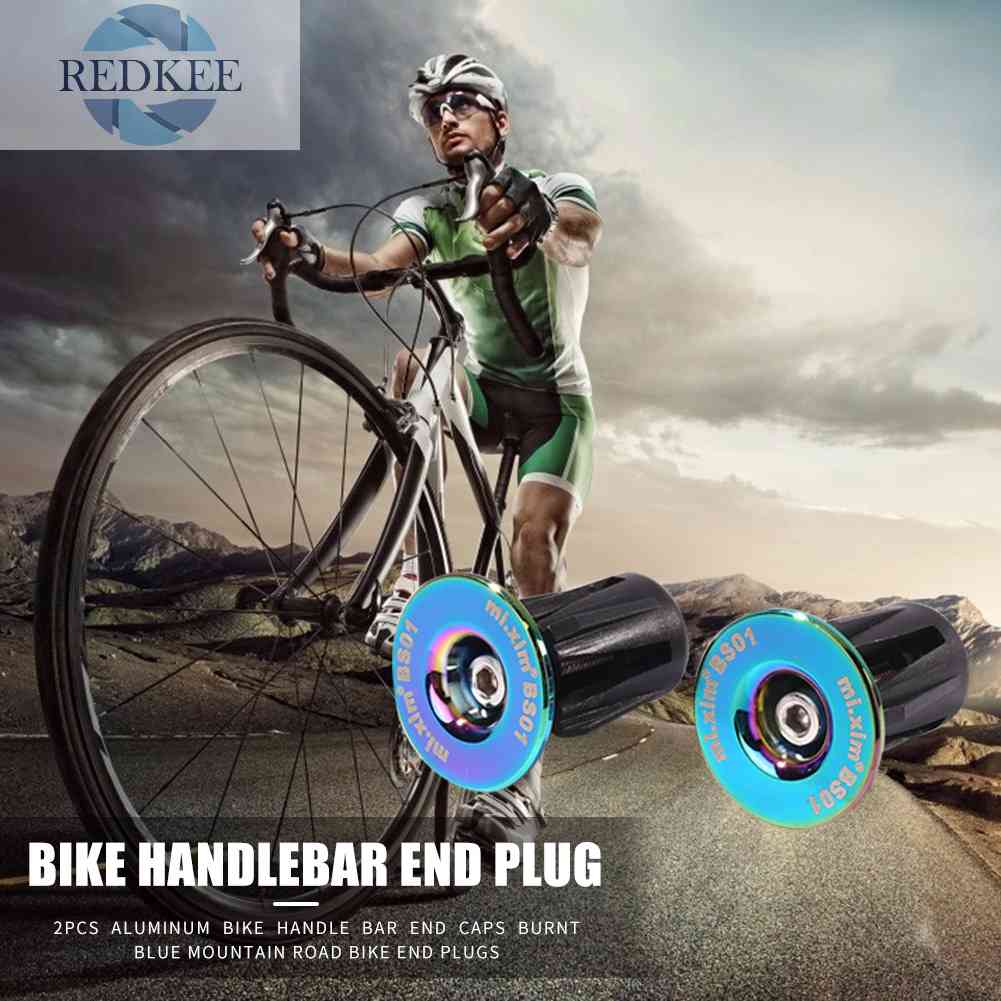 Set 2 Nút Gắn Tay Cầm Xe Đạp Leo Núi Chất Liệu Nhôm